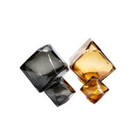 Vas Kaca Grosir untuk bunga dekorasi rumah modern heksagon amber buatan tangan botol bening dekorasi pernikahan hotel