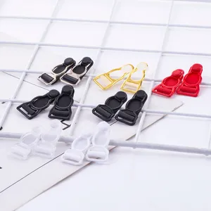 Gesper Klip Garter Seksi Plastik Logam Berkualitas Baik untuk Aksesori Pakaian Dalam Aksesori Lingerie