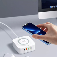 Chargeur LDNIO AW004 32W pour iPhone avec câble, charge rapide sans fil 15 W QC 3.0, 18 W & PD 20 W, chargeurs de téléphone portable en gros