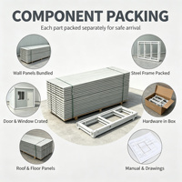 Maison conteneur modulaire préfabriquée en kit, grande taille, multi-étages, pour la construction de communautés de camps et la planification globale de projets résidentiels