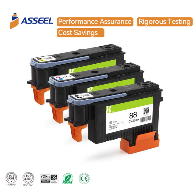 Asseel Remanufactured Print Head for HP 88 C9381A C9382A Printhead for HP Officejet PRO K5300/k5400dn/k8600/k8600dn Printer Head