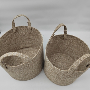 Chine Fournisseur Panier À Linge De Stockage Vêtements Coton Corde Haute Capacité <span class=keywords><strong>Petite</strong></span> Capacité Personnalisable Pliable Panier De Stockage - Product Image 2