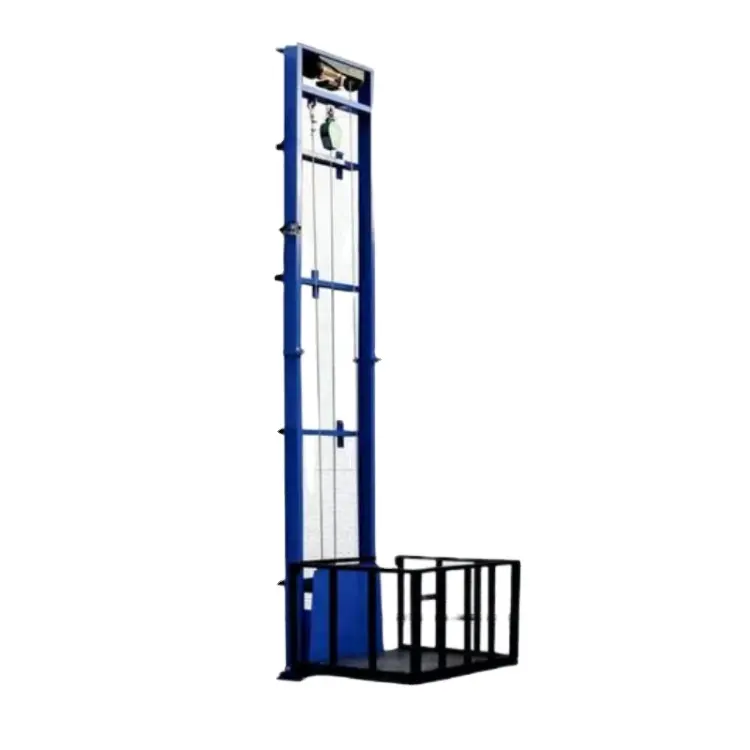 500Kg 1000Kg Gebouw Elektrische Kleine Materiaal Muur Gemonteerde Mini Cargo Lift Lift Apparatuur