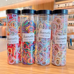 Simpatica cravatta elastica per bambini 300 pezzi per capelli Color caramella cravatte per bambini e bambine in stile dolce - Product Image 1