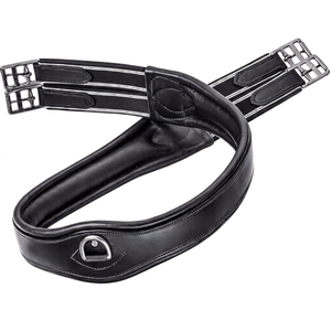 Cinturón de Cuero Premium Personalizado para Caballos, Equipo de Doma Clásica al por Mayor, Correas Negras Ajustables con Hebillas Metálicas - Product Image 2