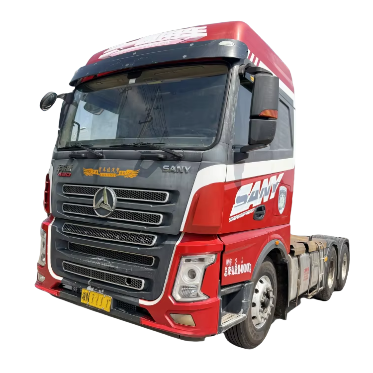 Used Sany Heavy Duty 430HP 6x4 Diesel Tractor Truck for Sale for Commercial Use Trailer Head