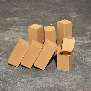 Thời trang mỹ phẩm Kraft gấp trống dày sóng phổ giấy vuông bao bì hộp - Product Image 4