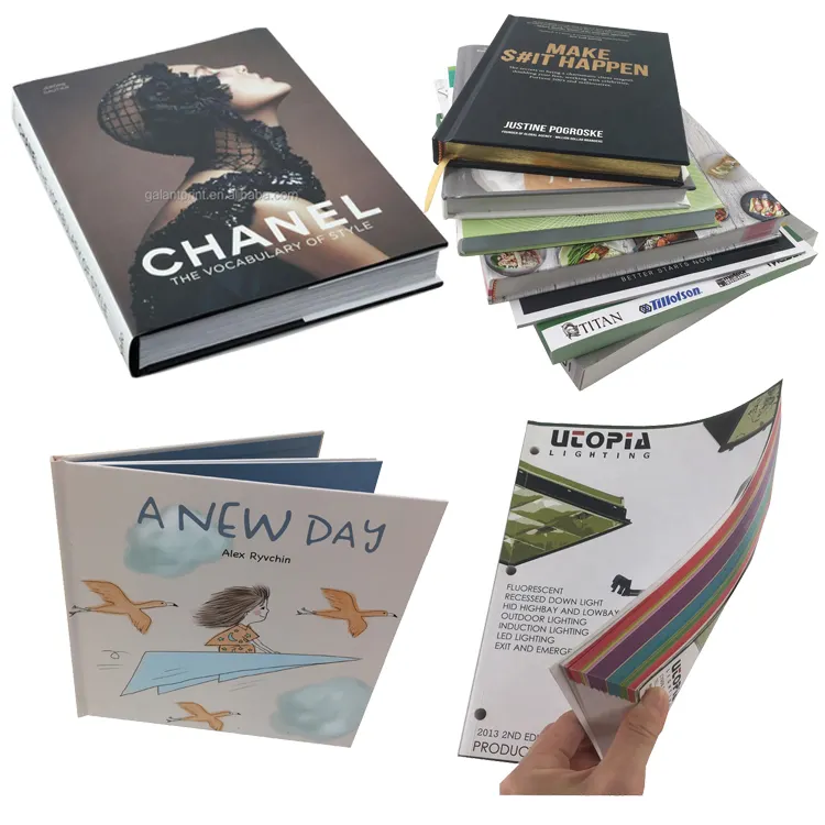 Customized Print Hard and Softcover Story Publishing /Booklet/Magazine/Brochures/ catalogue Photo Cook paper Book