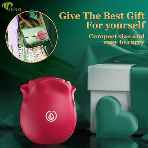 カスタムロゴ入りローズ型クリトリス吸引ラテックス100%防水刺激バイブレーター、<span class=keywords><strong>G</strong></span>スポット舌型バイブレーター、10モード振動、低騒音、USB充電式 - Product Image 4