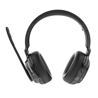 Casque Bluetooth V5.4 pour chauffeur de camion, mono, avec micro antibruit, fonction multipoint, casque sans fil pour la conduite et le travail des camionneurs