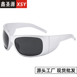 Cross Border Cyberpunk Sunglasses <b>Large</b> <b>Frame</b> Polarized UV400 Cycling Outdoor Sports Eyewear - Product Image 5