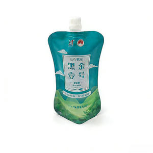 Pochette Doypack en aluminium de 500 ml de qualité alimentaire, imprimée en héliogravure, avec bec verseur, anti-fuite et à respiration d'air, pour thé, lait, vin, bière, champagne - Product Image 1