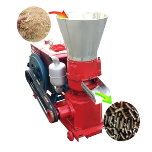 Hohe Effizienz Herstellung von Holzsägemehl-Futter pellets Biomasse pellet maschine Sägemehl granulator