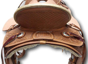 Y & Z ชุดอานอานม้าแบบตะวันตกหนังพรีเมี่ยมมีให้เลือกหลายสีขนาด14 "-18" LTR_WAD_WS_293 - Product Image 5