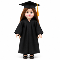 Poupée éducative en vinyle souple American Girl, robe de remise de diplôme pour enfants