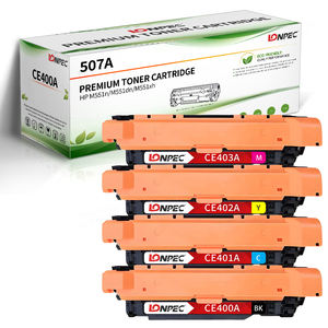Cartouche de toner couleur compatible 507A CE400A Bk/<span class=keywords><strong>CE401A</strong></span> C/CE402A Y/CE403A M à utiliser pour HP 500/M551 - Product Image 1