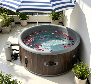 Spa commercial 2026 avec pompe à débit robuste - <span class=keywords><strong>Piscine</strong></span> spa gonflable haute capacité 20 GPM pour la <span class=keywords><strong>location</strong></span> en complexe hôtelier et hôtel - Product Image 1
