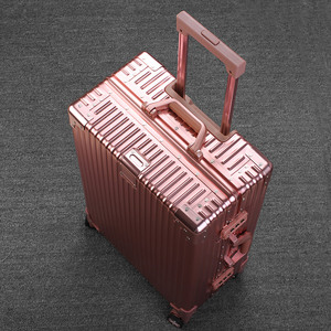 Quantong New Full Aluminum-Magnesium Alloy <strong>Light</strong> <strong>Weight</strong> 20 Inch Aluminum Frame Carry-On <strong>Suitcase</strong> with Fixed Casters - Product Image 5