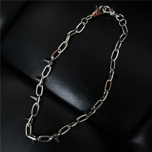 Atacado Moda <span class=keywords><strong>New</strong></span> <span class=keywords><strong>Design</strong></span> Heavy Metal Spiked Rivet Cintura Cadeia Metal Calças Correntes Calças Personalidade Calças Cadeias (TC102) - Product Image 2