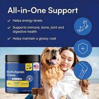 OEM Advanced 23-en-1 Friandises multivitaminées pour chiens Force Avancée Soutien Complet du Corps Articulations Intestins Peau Cœur Cerveau Immunité Foie de Porc