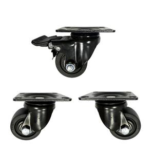 Omni direktion ale Rolle mit niedrigem Schwerpunkt 3-Zoll-Hochlastlager Verschleiß feste <span class=keywords><strong>Nylon</strong></span> rad ausrüstung Tragbares Rad - Product Image 3