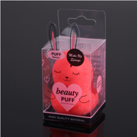 Boîtes à cosmétiques personnalisées emballage de maquillage transparent en plastique PET/PVC/PP boîte cosmétique personnalisée pour mélangeur de beauté de poudre d'oeuf en éponge