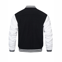 Vestes de baseball rétro vintage pour hommes, brodées de lettres, vestes varsity en cuir personnalisées, vente en gros de vestes d'hiver