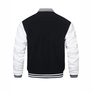 Chaquetas Retro Vintage para Hombre, Chaquetas de Béisbol Bordadas con Letras, Chaquetas Varsity de Cuero Personalizadas, Chaqueta de Invierno al por Mayor - Product Image 4