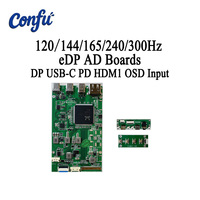 Module de contrôleur de panneau de convertisseur d'écran CONFU 4K 120Hz-300Hz 7"-55" EDP DP USB-C