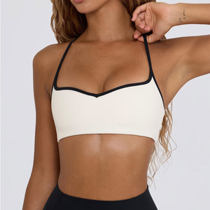 Sujetador deportivo sin costuras a la moda para mujer 2025, sujetadores de <span class=keywords><strong>Yoga</strong></span> ligeros ajustables, Top corto transpirable con acolchado extraíble de talla grande - Product Image 5