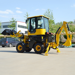 Heracles WZ15-10 Mini backhoe <span class=keywords><strong>loader</strong></span> Skid chỉ đạo Bộ nạp mini bánh xe tải backhoe với 4x4 ổ đĩa động cơ diesel XÔ TẬP tin đính kèm - Product Image 4