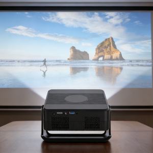 Proyector de Escritorio KSW para el Hogar, Diseño de Tiro Corto, Pantalla de 100 Pulgadas en 1.5M, para Apartamentos Pequeños, Visualización Diurna, Android 13, Proyector Inteligente - Product Image 4