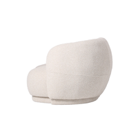 Canapé d'Angle Moderne Chesterfield en Tissu Deux Places Inclinable avec Pieds en Bois Durable et Confortable pour Salon