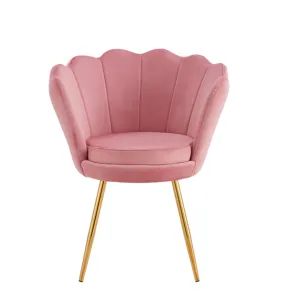 <span class=keywords><strong>Fauteuil</strong></span> moderne nordique capitonné en tissu velours bleu clair, chaise de salle à manger rembourrée avec pieds en chrome doré, mobilier de maison - Product Image 5