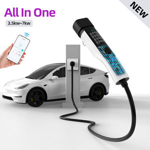 เครื่องชาร์จรถยนต์ไฟฟ้าแบบพกพา 7kw 32a Type 2 สำหรับรถยนต์ BYD MG สภาพใหม่ พร้อมคอนโทรลเลอร์ - Product Image 4