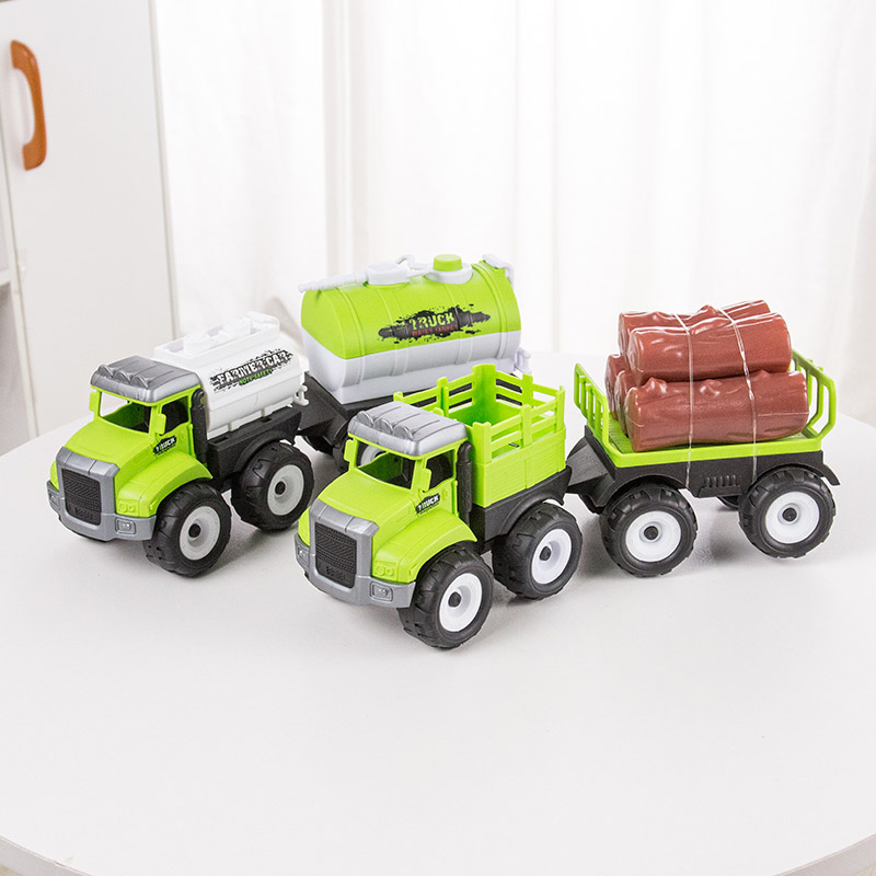 2021 Plastic Children Toys Small Farmer Truck Vehicle Car Models Tractor Toys