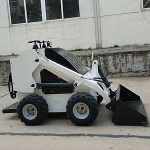 Hot Selling Cheap Mini Skid Steer Backhoe & Front Attachments High Efficiency <b>Stand</b>-On Wheel - Product Image 4