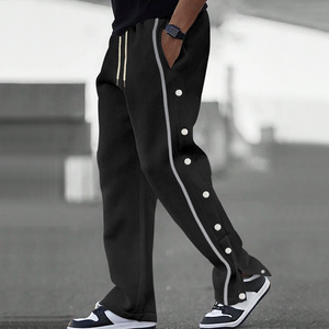 Nouveau <span class=keywords><strong>Pantalon</strong></span> de Sport <span class=keywords><strong>Homme</strong></span> Printemps 2025 – Décontracté, Polyvalent, Respirant, Coupe Droite, Élastique, Mi-lourd, Grande Taille - Product Image 2