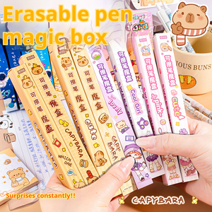 <span class=keywords><strong>Stylo</strong></span> gel effaçable de dessin animé Capybara de dessin animé créatif d'étudiant aveugle, <span class=keywords><strong>stylo</strong></span> de presse neutre, papeterie effaçable, vente en gros - Product Image 4