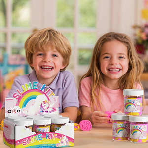 Kit de slime licorne pour filles de 4 à 12 ans, slime doux et non collant, jouets de slime DIY pour enfants, pour les cadeaux de fête des filles et des garçons - Product Image 2