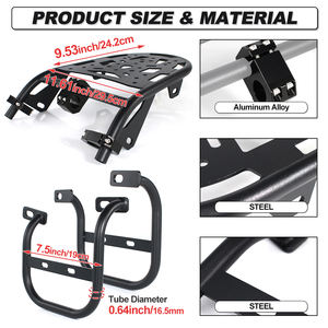 Waximoto compatible avec <span class=keywords><strong>Honda</strong></span> Ruckus 50 Zoomer 2003-2024, <span class=keywords><strong>porte</strong></span>-bagages arrière de rechange, support de sacoche, support de <span class=keywords><strong>top</strong></span> <span class=keywords><strong>case</strong></span> - Product Image 3