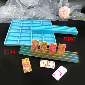 Soportes rectangulares decorativos de primera calidad, bandeja de dados de resina, molde de silicona - Product Image 5