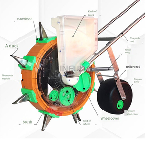 Semoir manuel à rouleaux pour maïs, cacahuètes, soja, semoir multifonctionnel, machine intégrée à l'engrais - Product Image 5