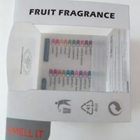 Scatola di Imballaggio in Plastica Trasparente Pieghevole con Logo Stampato e Finestra per Bottiglie di Profumo, Candele Aromaterapiche e Prodotti Fragranti