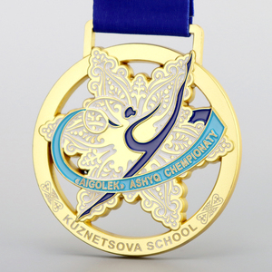 Wholesale Custom Chess Gymnastics Sport Medal With Neck Ribbon