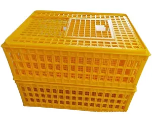 95*55*27 cm Cage De Transport De Poulet Jaune Couleur Poulet, Canard, Oie Épaissir Cage