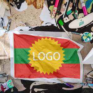 Bandera Personalizada del Frente de Liberación Oromo Nacional, Promocional, de Poliéster, Impermeable <span class=keywords><strong>y</strong></span> Ecológica - Product Image 3