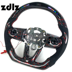 Volante <span class=keywords><strong>de</strong></span> fibra <span class=keywords><strong>de</strong></span> carbono en polvo rojo con pantalla LED personalizada para <span class=keywords><strong>Mini</strong></span> <span class=keywords><strong>Cooper</strong></span> Jcw F56 F55 F57 R56 R58 R57 R61 R59 - Product Image 3