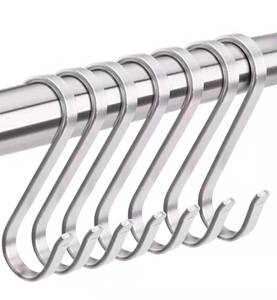 Mini Nhỏ Xoắn 90 Độ Phẳng Mạ Kẽm Kim Loại Thép Nhôm Móc Áo <span class=keywords><strong>S</strong></span> Shape Thép Không Gỉ <span class=keywords><strong>S</strong></span> <span class=keywords><strong>Hook</strong></span> - Product Image 1