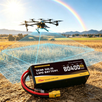Paket Baterai Lipo Semi-Solid 80Ah 80.4Ah untuk Drone, Baterai Lithium Polymer 6-14S untuk Drone Survei, Pemetaan, dan Inspeksi
